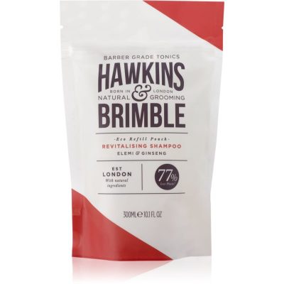 Hawkins & Brimble Revitalising Shampoo Eco Refill Pouch revitalizační šampon pro muže náhradní náplň 300 ml - parfo.cz