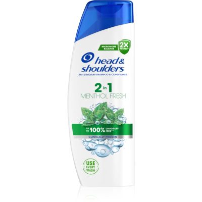 Head & Shoulders Menthol Fresh 2in1 šampon a kondicionér 2 v 1 proti lupům 250 ml - parfo.cz