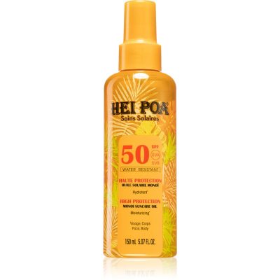 Hei Poa Monoi Suncare suchý olej na opalování SPF 50 150 ml - parfo.cz