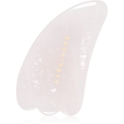 Herbivore Rose Quartz Gua Sha masážní pomůcka 1 ks - parfo.cz