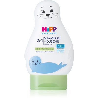 Hipp Babysanft Sensitive dětský šampon na tělo a vlasy Seal 200 ml - parfo.cz