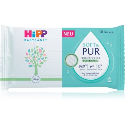 Hipp Soft & Pur vlhčené čisticí ubrousky pro děti od narození 10 ks - parfo.cz