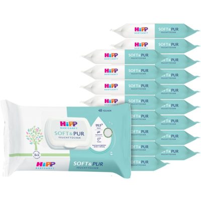 Hipp Soft & Pur vlhčené čisticí ubrousky pro děti od narození 18x48 ks - parfo.cz