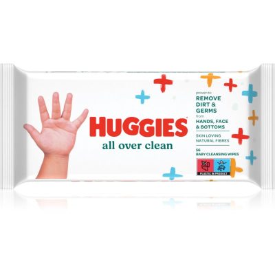 Huggies All Over Clean čisticí ubrousky pro děti 56 ks - parfo.cz