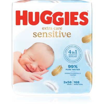 Huggies Extra Care Triplo vlhčené ubrousky pro děti 3x56 ks - parfo.cz