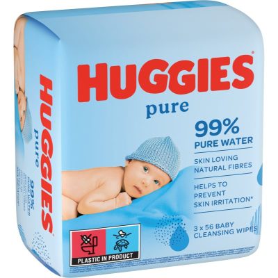 Huggies Pure čisticí ubrousky 3x56 ks - parfo.cz