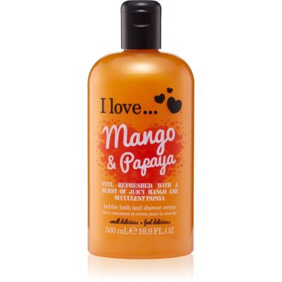 I love... Mango & Papaya sprchový a koupelový krém 500 ml - parfo.cz