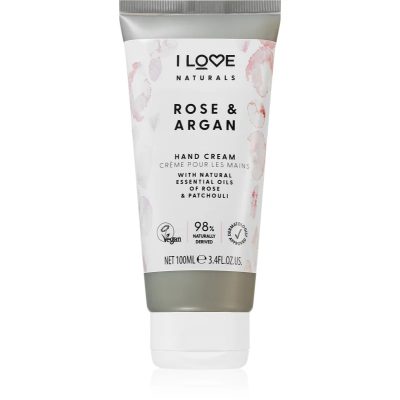 I love... Naturals Rose & Argan hydratační krém na ruce s vůní růží 100 ml - parfo.cz