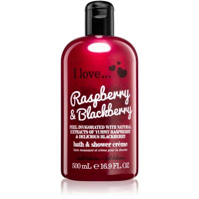 I love... Raspberry & Blackberry sprchový a koupelový krém 500 ml - parfo.cz