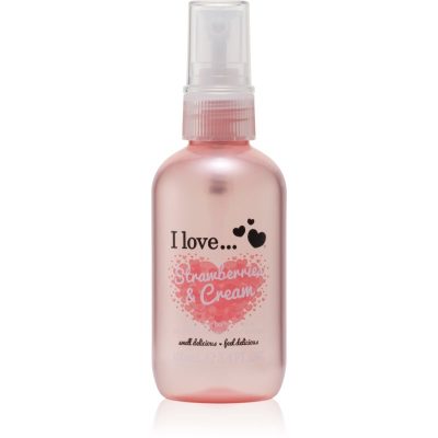 I love... Strawberries & Cream osvěžující tělový sprej 100 ml - parfo.cz