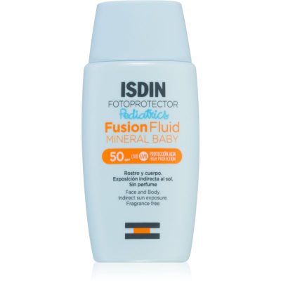 ISDIN Fotoprotector Fusion Fluid Mneral Baby minerální krém na opalování pro děti SPF 50 50 ml - parfo.cz