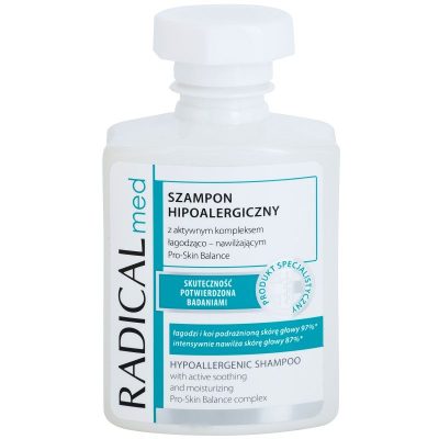 Ideepharm Radical Med Hypoalergenic hypoalergenní šampon pro vlasou pokožku s lupénkou 300 ml - parfo.cz