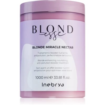 Inebrya BLONDesse Blonde Miracle Nectar hloubkově vyživující kúra pro blond vlasy 1000 ml - parfo.cz