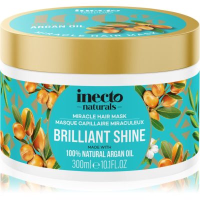 Inecto Argan vyživující maska pro lesk a hebkost vlasů 300 ml - parfo.cz