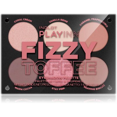 Inglot PlayInn Eyeshadow Palette paletka očních stínů odstín Fizzy Toffee 7.6 g - parfo.cz
