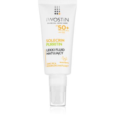 Iwostin Solecrin matující fluid pro mastnou pleť se sklonem k akné SPF 50+ 40 ml - parfo.cz