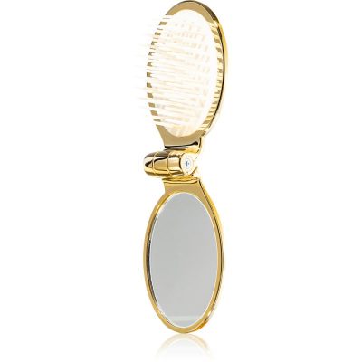 Janeke Gold Line Golden Folding Hair-Brush with Mirror hřeben na vlasy se zrcátkem 9