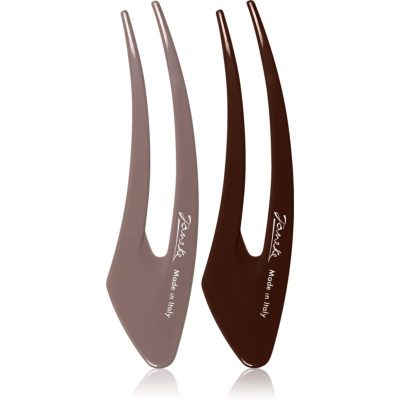 Janeke Hair Clip sponky do vlasů Brown 2x13 cm - parfo.cz