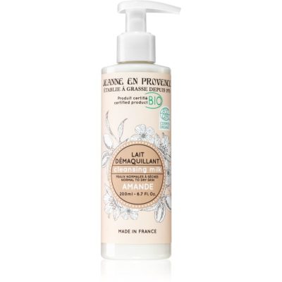 Jeanne en Provence BIO Almond čisticí pleťové mléko v BIO kvalitě pro ženy 200 ml - parfo.cz