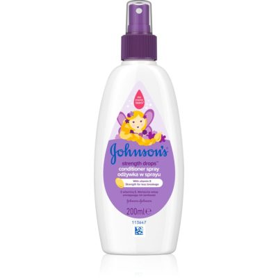 Johnson's® Strenght Drops posilující kondicionér pro děti ve spreji 200 ml - parfo.cz