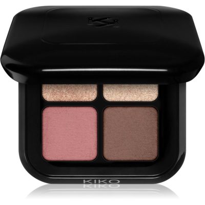 KIKO Milano New Bright Quartet paletka očních stínů odstín 02 Rosy Mauve Variations 3.5 g - parfo.cz