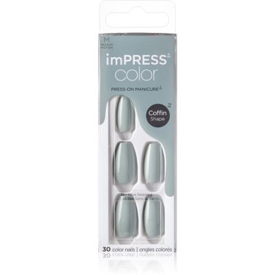 KISS imPRESS Color Medium umělé nehty Going Green 30 ks - parfo.cz