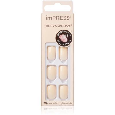 KISS imPRESS The No Glue Mani Short umělé nehty Point Pink 30 ks - parfo.cz