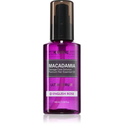 KUNDAL Macadamia Ultra Serum English Rose regenerační olejové sérum pro poškozené vlasy 100 ml - parfo.cz