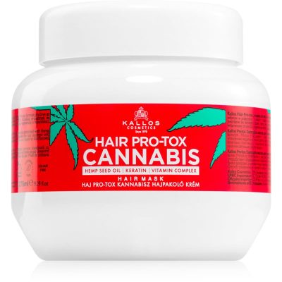 Kallos Hair Pro-Tox Cannabis regenerační maska na vlasy s konopným olejem 275 ml - parfo.cz