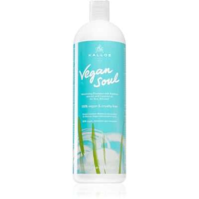 Kallos Vegan Soul Volumizing objemový šampon pro jemné nebo řídnoucí vlasy 1000 ml - parfo.cz