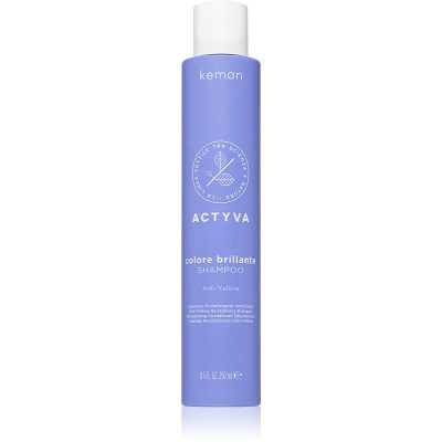 Kemon Actyva Colore Brillante šampon neutralizující žluté tóny 250 ml - parfo.cz