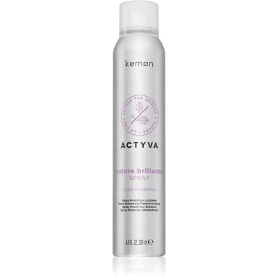 Kemon Actyva Colore Brillante termoochranný sprej pro úpravu žehličkou a kulmou 200 ml - parfo.cz