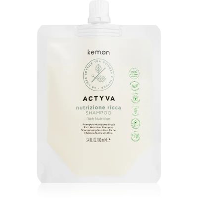 Kemon Actyva Nutrizone Ricca výživný šampon na vlasy 100 ml - parfo.cz