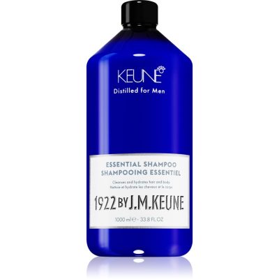 Keune 1922 Essential Shampoo tělový a vlasový šampon pro suché vlasy 1000 ml - parfo.cz