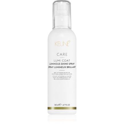 Keune Care Lumi Coat Luminous Shine Spray vlasový sprej pro lesk a hebkost vlasů 140 ml - parfo.cz