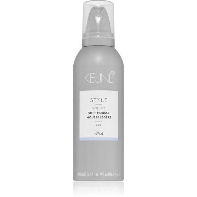 Keune Style Soft Mousse objemové tužidlo na vlasy pro přirozenou fixaci a lesk vlasů 200 ml - parfo.cz