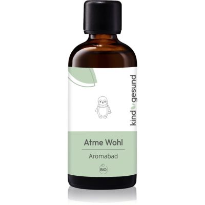 Kindgesund Breathe Well Aromabad olej do koupele pro podporu zdraví dýchacích cest 100 ml - parfo.cz
