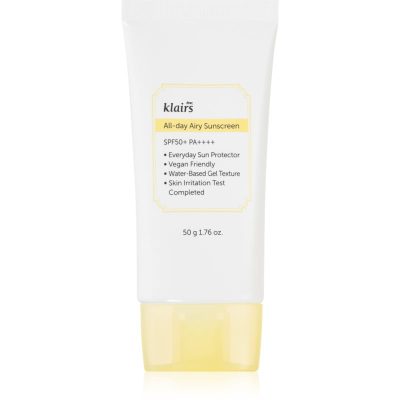 Klairs All-day Airy Sunscreen lehký ochranný gel-krém SPF 50+ 50 g - parfo.cz