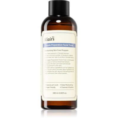 Klairs Supple Preparation Facial Toner hydratační tonikum vyrovnávající pH pleti 180 ml - parfo.cz