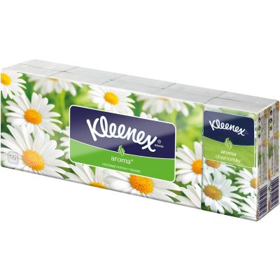 Kleenex Aroma papírové kapesníky Camomile 10x10 ks - parfo.cz