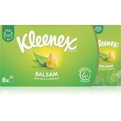Kleenex Balsam BalmCare papírové kapesníky 8x9 ks - parfo.cz
