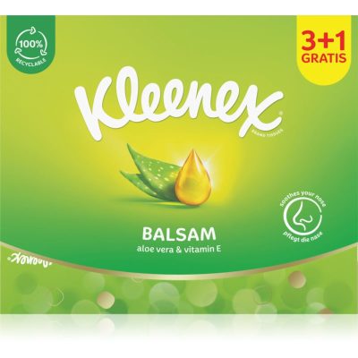 Kleenex Balsam Box papírové kapesníky 4x64 ks - parfo.cz