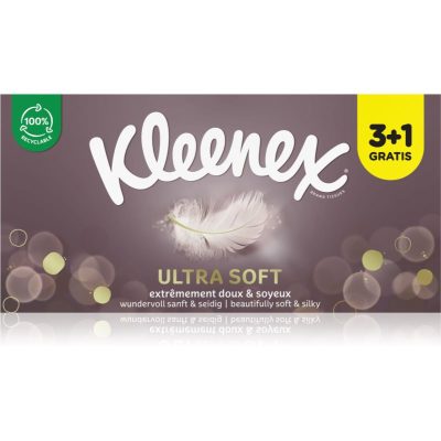 Kleenex Ultra Soft Box papírové kapesníky 4x64 ks - parfo.cz