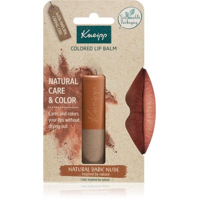 Kneipp Natural Care & Color barevný balzám na rty odstín Natural Dark Nude 3