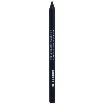 Korres Black Volcanic Minerals tužka na oči odstín 01 Black 1.14 g - parfo.cz