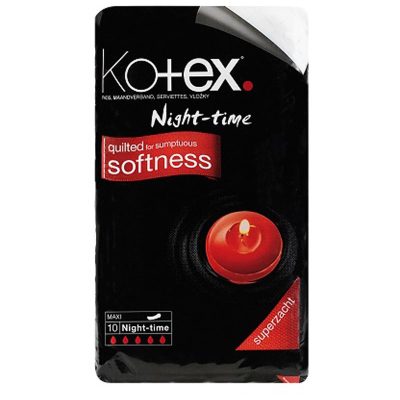 Kotex Night-time vložky 10 ks - parfo.cz