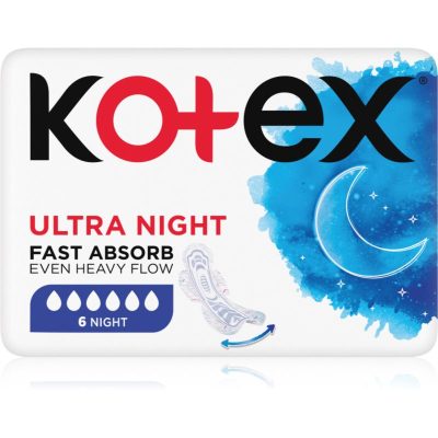 Kotex Ultra Night vložky 6 ks - parfo.cz