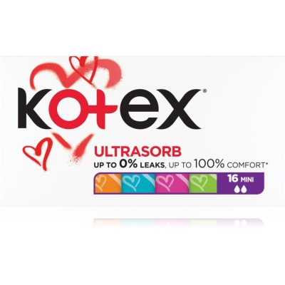 Kotex Ultra Sorb Mini tampony 16 ks - parfo.cz