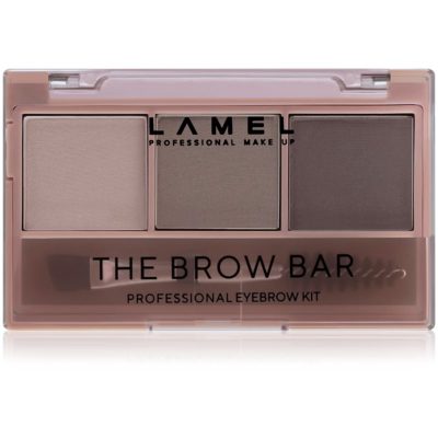 LAMEL BASIC The Brow Bar paleta pro líčení obočí s kartáčkem #401 4