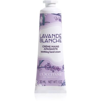 L’Occitane White Lavender zklidňující krém na ruce 30 ml - parfo.cz